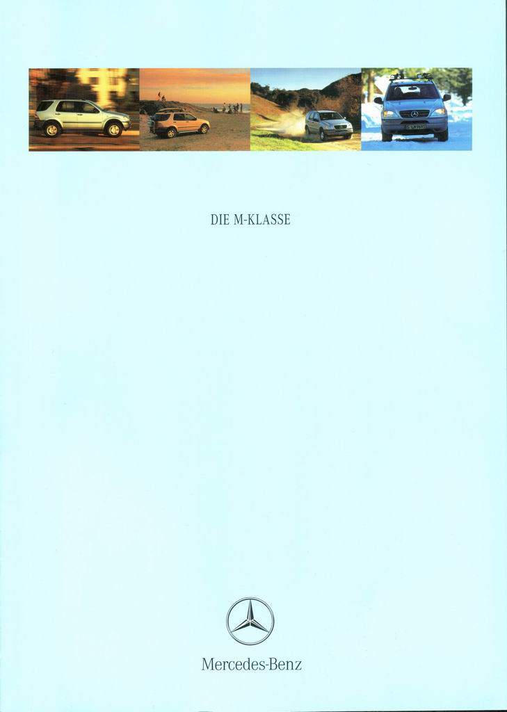 Mercedes-Benz W163 Katalog "Die M-Klasse"